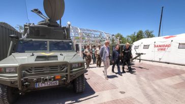 La Unidad Militar de Emergencias (UME) muestra sus efectivos en Tarancón 