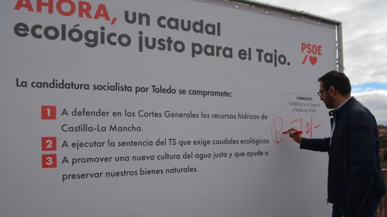 Los candidatos toledanos del PSOE se comprometen a recuperar el Tajo y acelerar el cambio en la política de agua