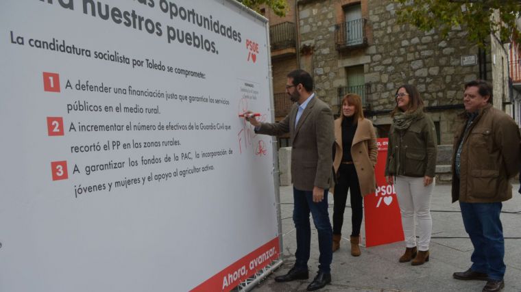 El PSOE se compromete a defender en el Congreso y en el Senado más oportunidades para nuestros pueblos