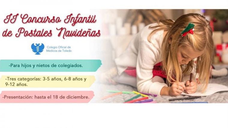 El Colegio de Médicos de Toledo convoca su II Concurso de postales navideñas para niños de entre 3 y 12 años