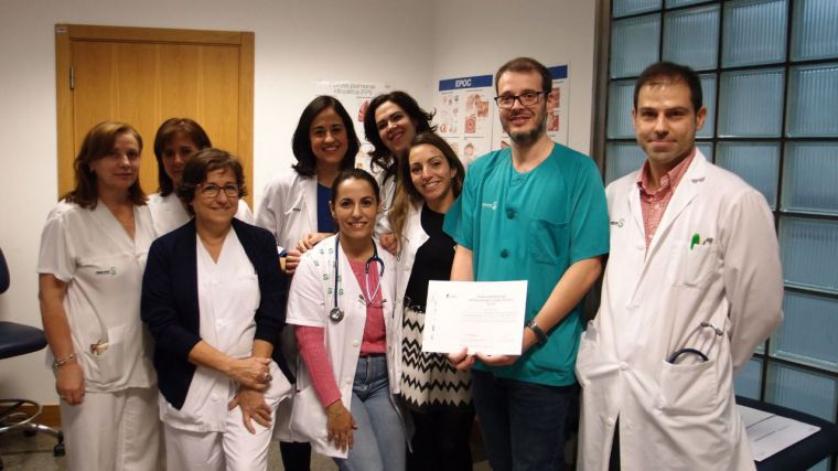 La Unidad de Asma del Hospital de Ciudad Real recibe la acreditación de calidad de la Sociedad Española de Neumología y Cirugía Torácica