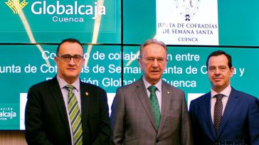 La Fundación Globalcaja Cuenca renueva el convenio con la Junta de Cofradías para la Semana Santa 2020