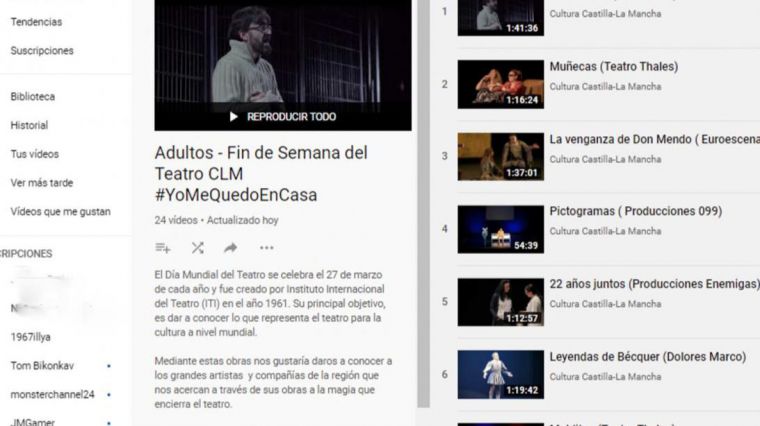 Teatro online en CLM para celebrar el Día Mundial del Teatro