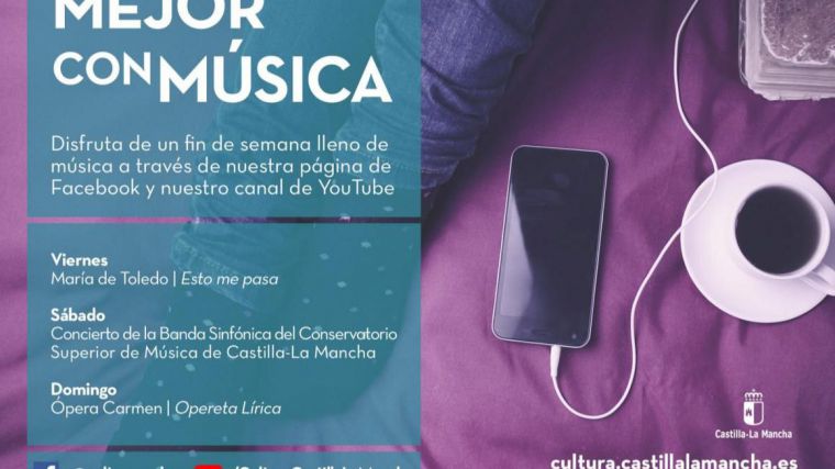 El Gobierno regional ofrece 84 actuaciones online de artistas de Castilla-La Mancha este fin de semana