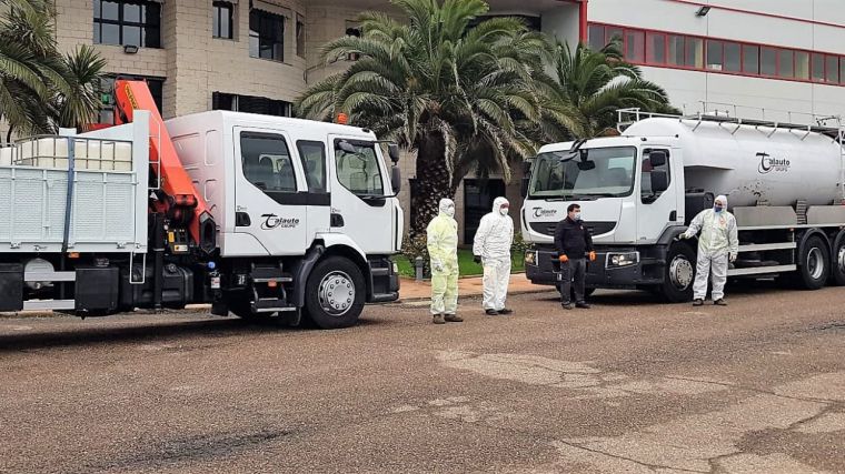 La Diputación de Toledo realizará tareas de desinfección con dos camiones cedidos por la empresa TALAUTO 