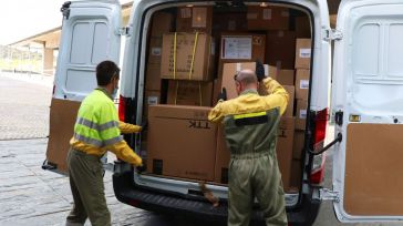 Nuevo envío de equipos de protección para los profesionales sanitarios de Castilla-La Mancha con más de 323.000 artículos