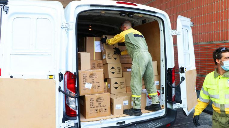 El Gobierno de Castilla-La Mancha ha distribuido esta semana otros 346.000 artículos de protección para los profesionales sanitarios