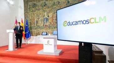 García-Page presenta la nueva plataforma digital EducamosCLM: "Hoy tenemos los dos pies en el siglo XXI"