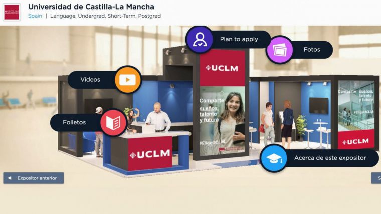 La UCLM expone su oferta académica y de servicios en la feria virtual ‘Estudiar en España’