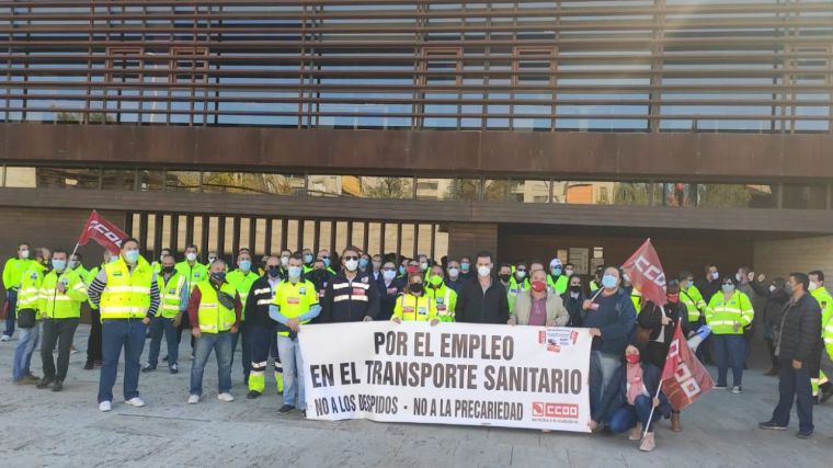 La huelga del transporte sanitario de CLM entra en una nueva fase y será indefinida a partir del 2 de noviembre