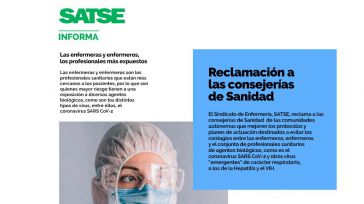 SATSE reclama el refuerzo de los planes preventivos sobre riesgos biológicos 