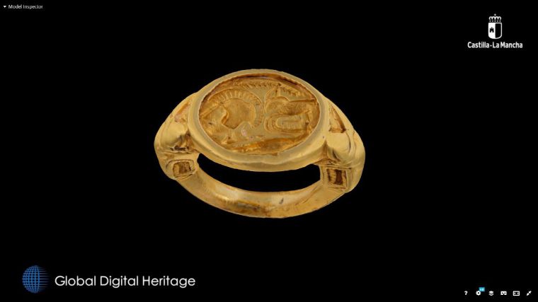 Las muestras en 3D de un denario romano y de un anillo de la edad de hierro del Museo de Ciudad Real, nuevas piezas en el top ten de los modelos tridimensionales