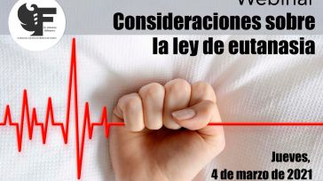 La ley de Eutanasia a debate en un nuevo webinario programado por el Colegio de Médicos de Toledo para el 4 de marzo