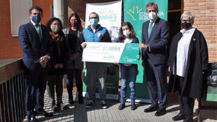 El programa de inclusión laboral de Afannes Toledo recibe 7.000 euros del premio Workin otorgado por Eurocaja Rural