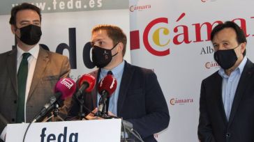 Hernando ve "imprescindible" la implicación de FEDA y la Cámara de Comercio de Albacete en el proyecto 'ALMA'