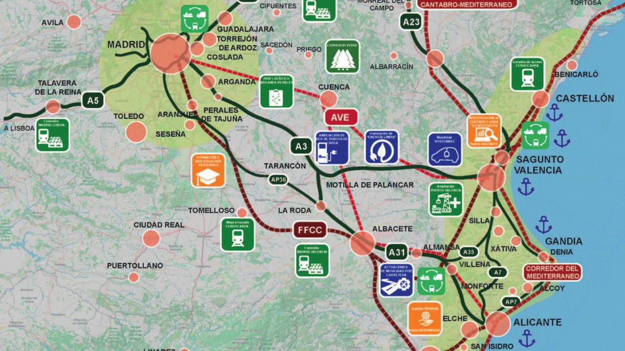 CEOE CEPYME Cuenca apoya el proyecto de Conexus de unión verde y digital entre Madrid y Valencia