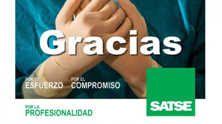 SATSE inicia una campaña en Castilla-La Mancha para agradecer el trabajo de enfermeras y fisioterapeutas frente a la Covid-19