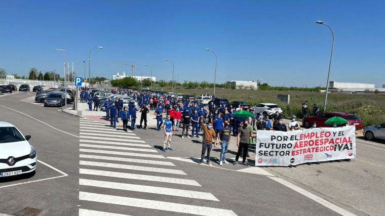 Las plantillas de Airbus en Illescas y Albacete vuelven a secundar masivamente una nueva jornada de huelga