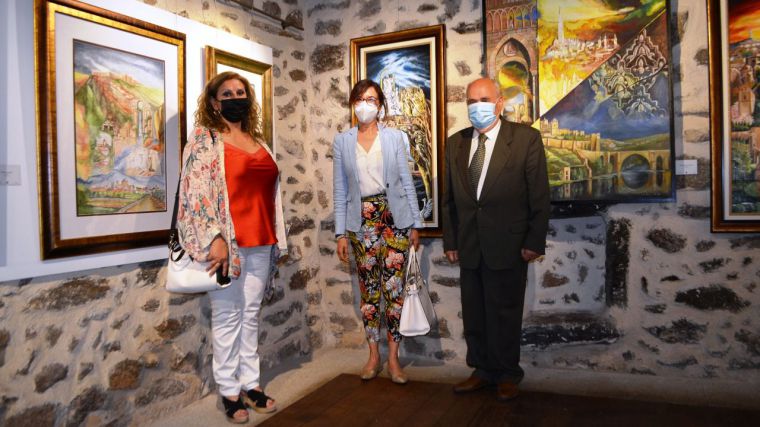 Santa María de Melque acoge una exposición de pintura en homenaje al Toledo monumental y al Sitio Histórico