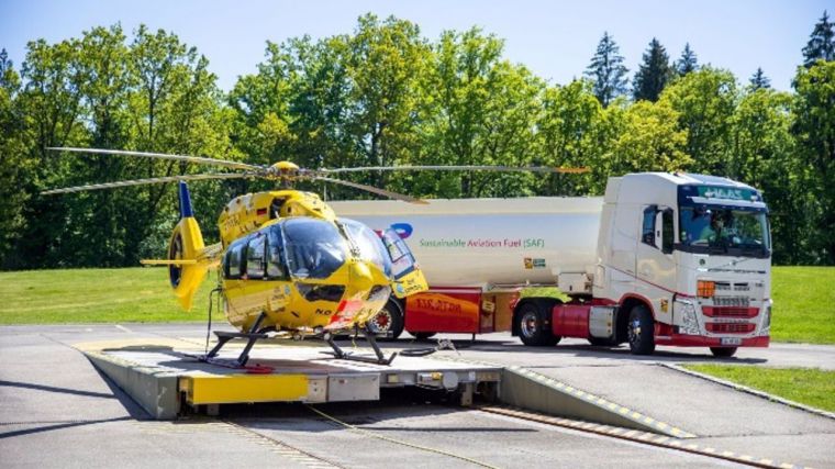 Airbus colabora en la descarbonización de los vuelos en helicóptero con combustibles sostenibles