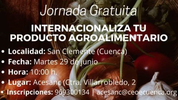 La sede de ACESANC acoge el próximo martes una jornada sobre internacionalización de alimentos y bebidas