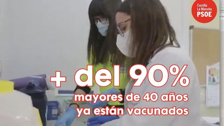 El PSOE publica un vídeo sobre la vacunación en CLM: “Frente a los que se apoyaron en el miedo, la esperanza y la verdad caminan de la mano”