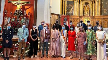 Ana Gómez acompaña a los vecinos de La Puebla de Montalbán en la renovación del voto al Cristo de la Caridad