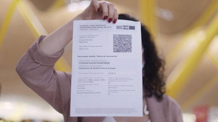 CLM, tras Madrid, la segunda Comunidad española que menos certificados covid ha emitido