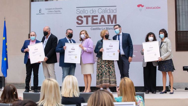 Un total de 46 centros educativos de CLM reciben un sello de calidadpor desarrollar proyectos STEAM