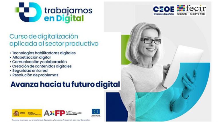 ‘Trabajamos en Digital’: la nueva apuesta gratuita de FECIR y CEOE para mejorar la empleabilidad de los trabajadores