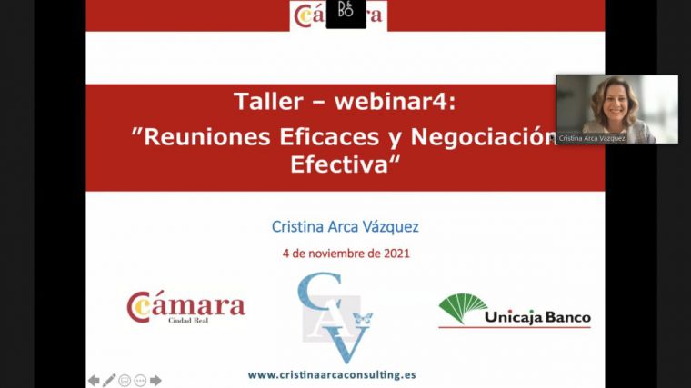 Cómo organizar reuniones eficaces, cuarto taller del ciclo de habilidades directivas de Unicaja Banco y la Cámara de Comercio de Ciudad Real