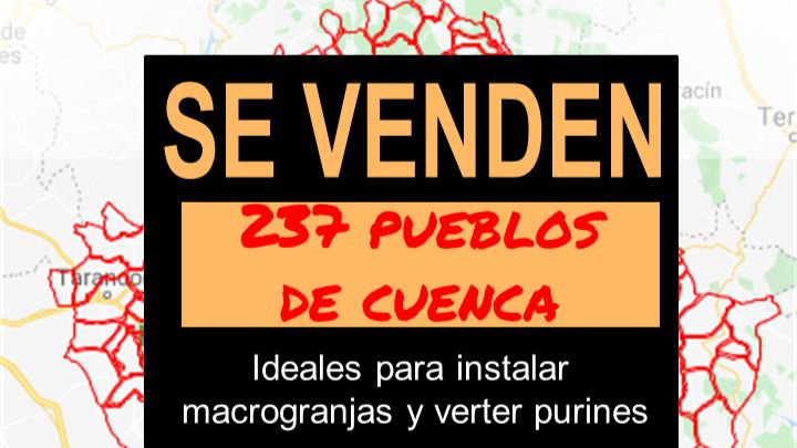 Pueblos Vivos Cuenca convoca una manifestación para denunciar la “venta” de los pueblos a los promotores de macrogranjas