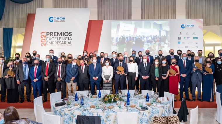 Medio millar de personas arropan a los empresarios premiados de CEOE-CEPYME Guadalajara en un año lleno de 'sacrificios'