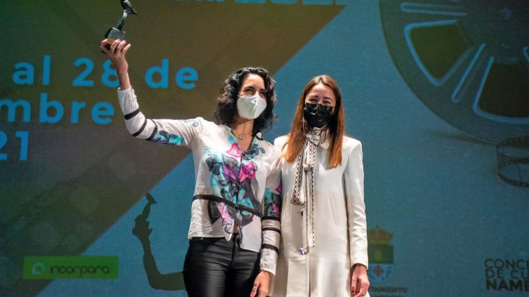 Alicia Martín destaca la apuesta de Nambroca por la cultura con un festival de cortos de gran calidad