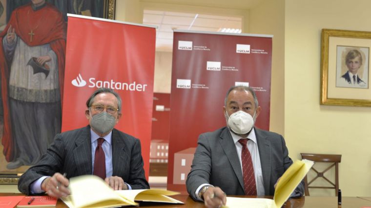 La UCLM y Banco Santander reafirman su colaboración en formación, investigación, empleabilidad y emprendimiento 