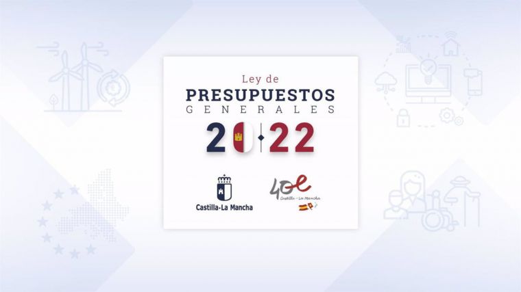 Publicada la Ley de Presupuestos de CLM para 2022, que entrará en vigor el próximo sábado 1 de enero