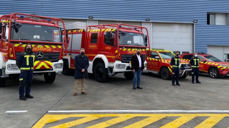 La Diputación de Toledo incorpora 5 nuevos vehículos al Consorcio de Bomberos de la provincia