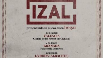 Izal incluye a La Roda en la gira de presentación de su disco 'Hogar' y actuará en la localidad el 23 de julio