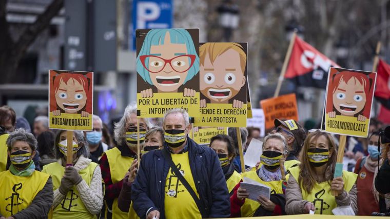 Toledo secunda las 20 manifestaciones contra la 'insuficiente' reforma de la Ley Mordaza: 'Exigimos la derogación total' 