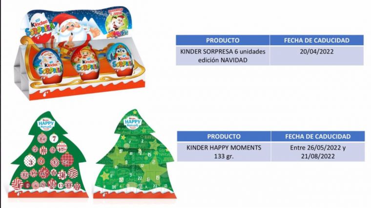Ferrero retira varios lotes de huevos Kinder y chocolates por posible contaminación de salmonela