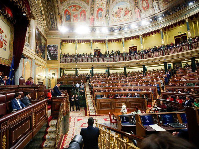 Pedro Sánchez en la tercera jornada de la Sesión de Investidura.