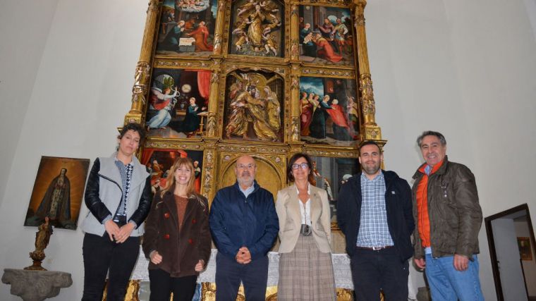 Oropesa recupera el esplendor del retablo del Convento de las Oblatas con el apoyo de la Diputación