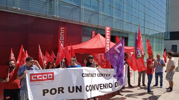 CCOO celebra un respaldo masivo en los Contact Center de CLM a la huelga estatal por el convenio colectivo 