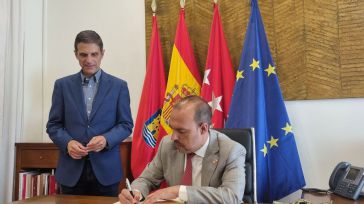 Bellido destaca los “importantes vínculos” y “la magnífica relación” entre Alcalá de Henares y Castilla-La Mancha