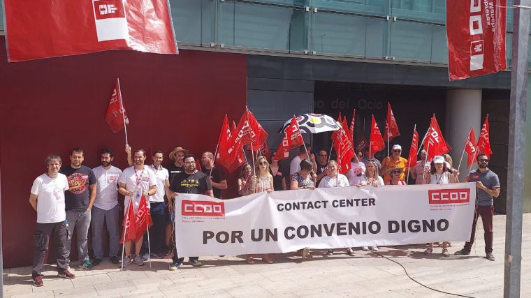 Seguimiento masivo en los Contact Center de CLM a la nueva jornada de huelga en el sector por el convenio colectivo 