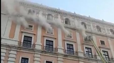 Incendio en el Alcázar de Toledo