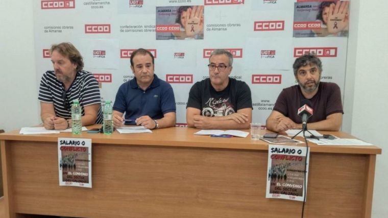 UGT y CCOO saldrán a la calle en Almansa el día 21 para exigir una subida salarial a los trabajadores del calzado