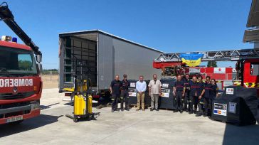 La Diputación de Toledo envía material a los bomberos de Ucrania