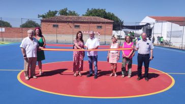 Santa Ana de Pusa inaugura su nueva pista de fútbol sala con la ayuda de la Diputación de Toledo