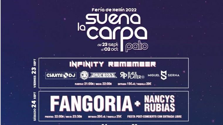 Fangoria, M-Clan, SFDK o Nancys Rubias completan el cartel musical para la Feria de Hellín